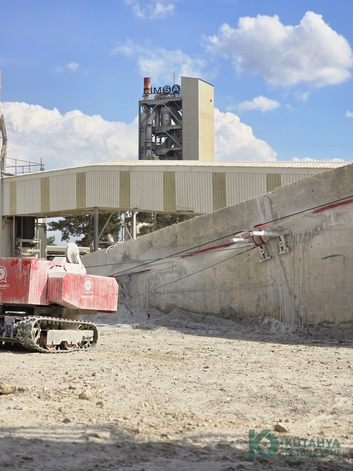 Kütahya beton kesme uygulaması
